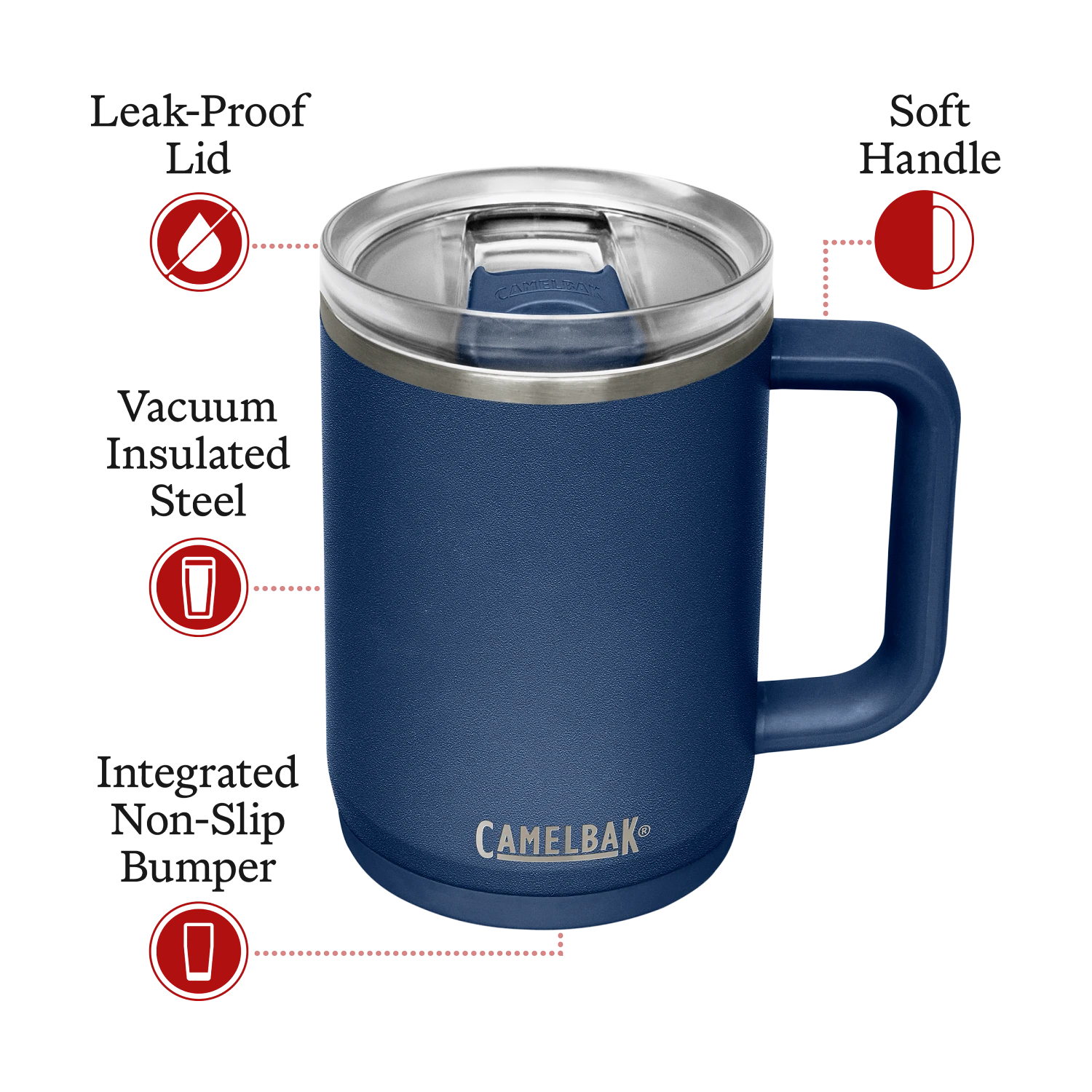 thrive™ 16 oz mug, insulated stainless steel thrive™ 16 oz mug, insulated stainless steel